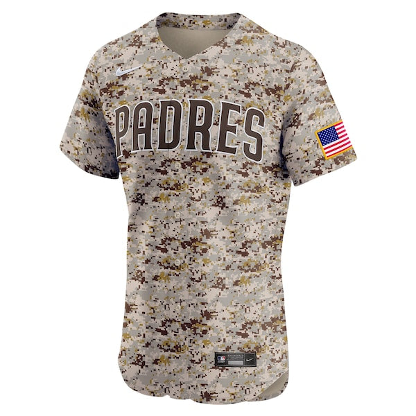San Diego Padres Nike Alternate Vapor Premier Elite Patch Jersey - Brown - Image 2