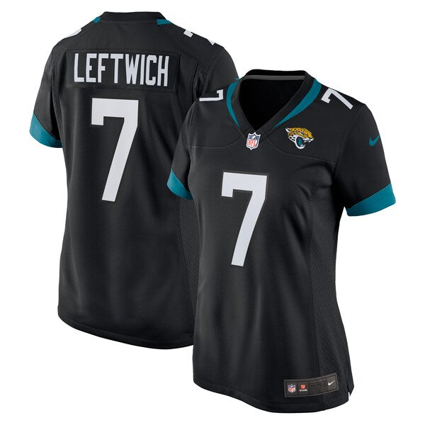 Byron Leftwich Jacksonville Jaguars Nike Women's Alternate Retired Player Game Jersey - Black/Teal - Image 2