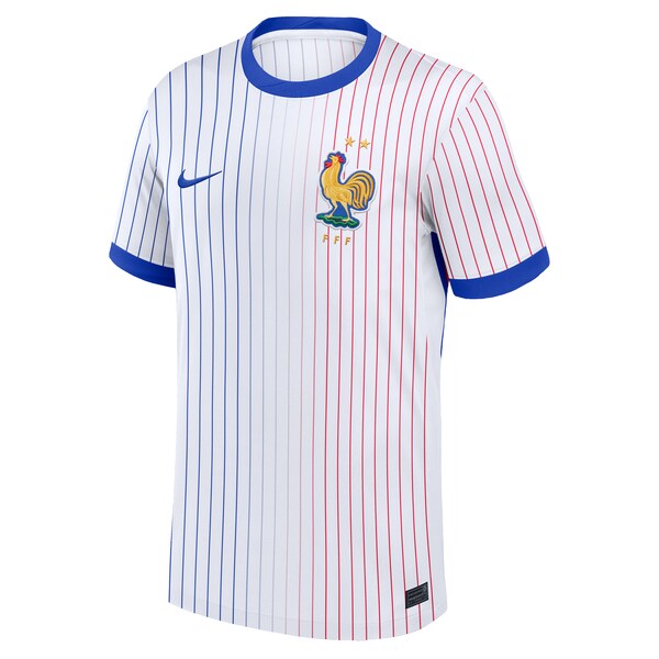 France National Team Nike Youth 2024 Away Replica Blank Jersey - White - Image 3