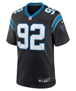Alternative view of Cam Jackson Carolina Panthers Nike Team Game Jersey -  Black