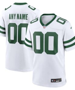 New York Jets Nike Legacy Custom Game Jersey - White