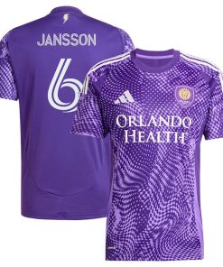 Robin Jansson Orlando City SC adidas 2025 Perfect Storm Replica Player Jersey - Purple