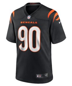 Alternative view of Owen Carney Cincinnati Bengals Nike Home Game Player Jersey - Black