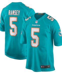 Jalen Ramsey Miami Dolphins Nike Team Color Game Jersey - Aqua Youth M