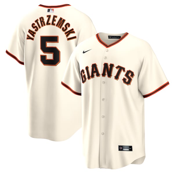 Mike Yastrzemski San Francisco Giants Nike Home Replica Player Jersey - Cream/Black - Image 2
