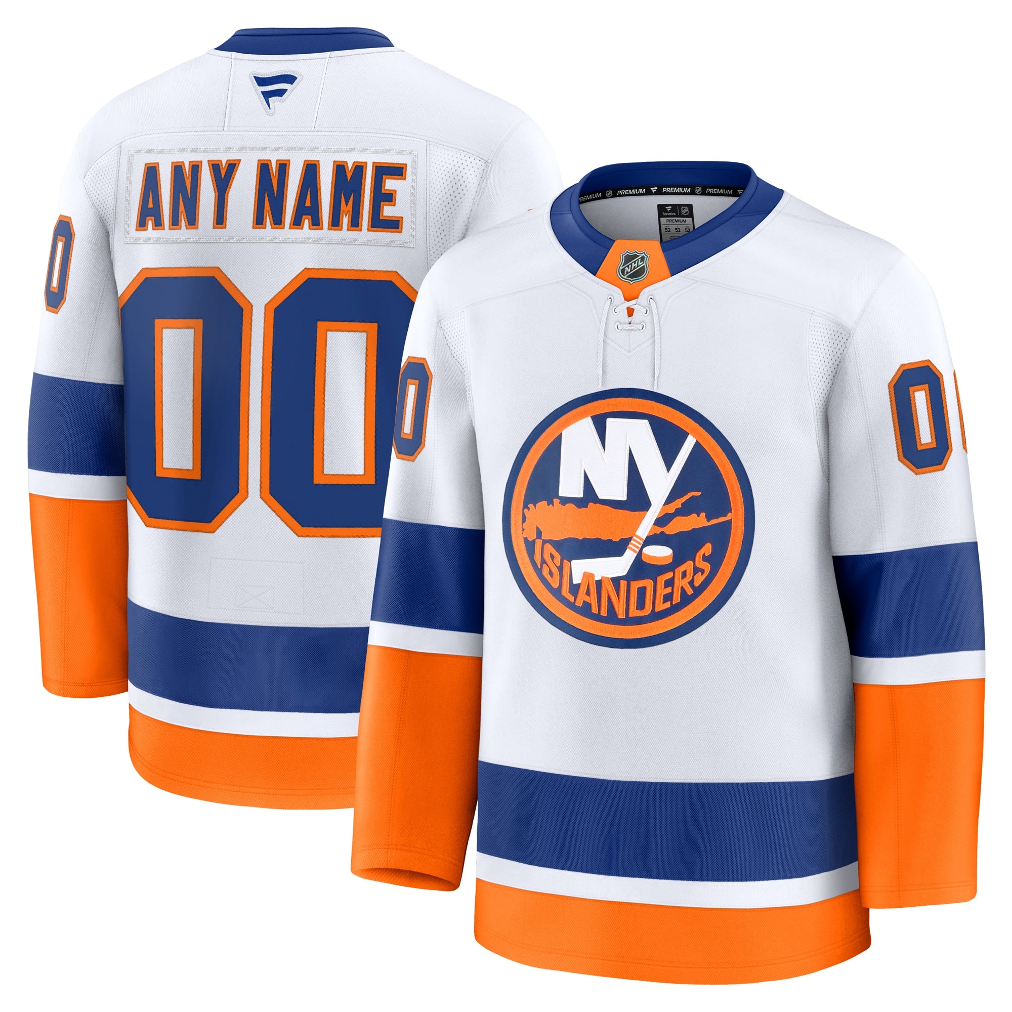 New York Islanders Home Premium Custom Jersey - Royal/White - Image 9