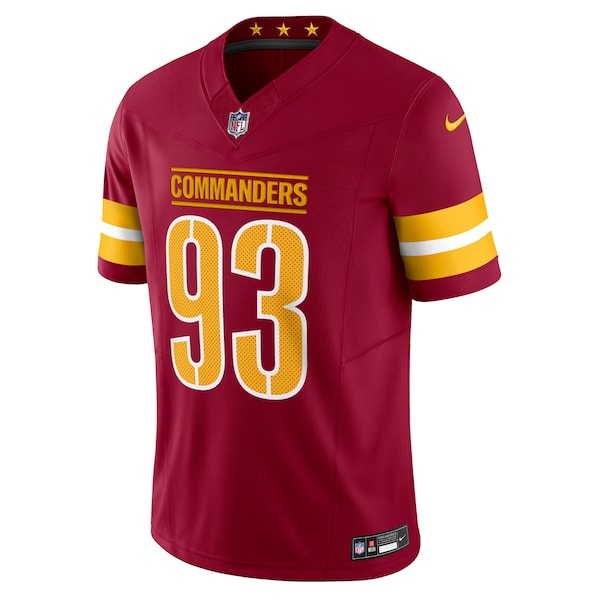 Jonathan Allen Washington Commanders Nike Vapor F.U.S.E. Limited Jersey - Burgundy/Black - Image 3