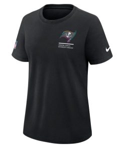 Alternative view of Tampa Bay Buccaneers Nike Women's 2025 NFL Crucial Catch Tri-Blend Dri-FIT T-Shirt - Black