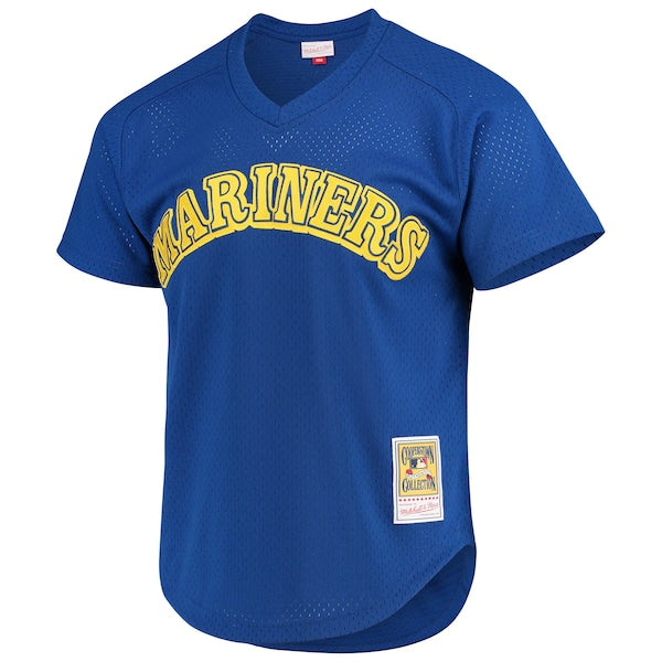Ken Griffey Jr. Seattle Mariners Cooperstown Mesh Batting Practice Jersey - Royal/Navy - Image 3