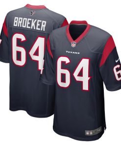 Nick Broeker Houston Texans Nike Team Game Jersey -  Navy