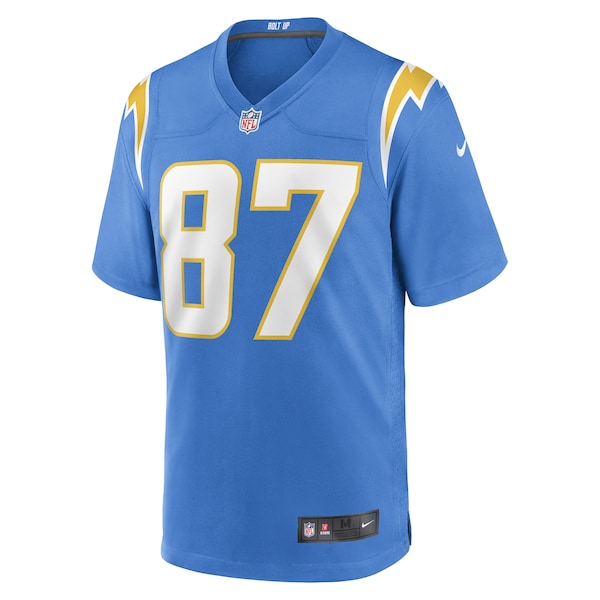 Hunter Kampmoyer Los Angeles Chargers Nike Game Player Jersey - Powder Blue - Image 2
