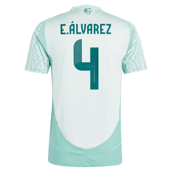 Edson Alvarez Mexico National Team adidas 2024 Away Authentic Player Jersey - Green/Burgundy - Image 6