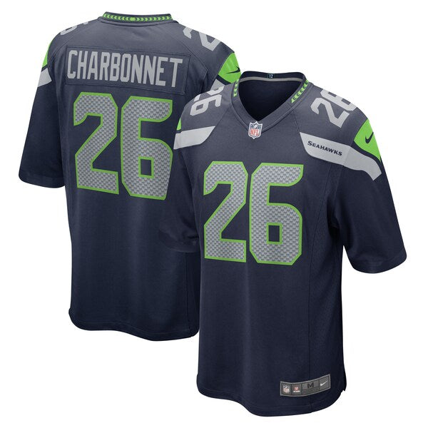 Zach Charbonnet Seattle Seahawks Nike Game Jersey - College Navy