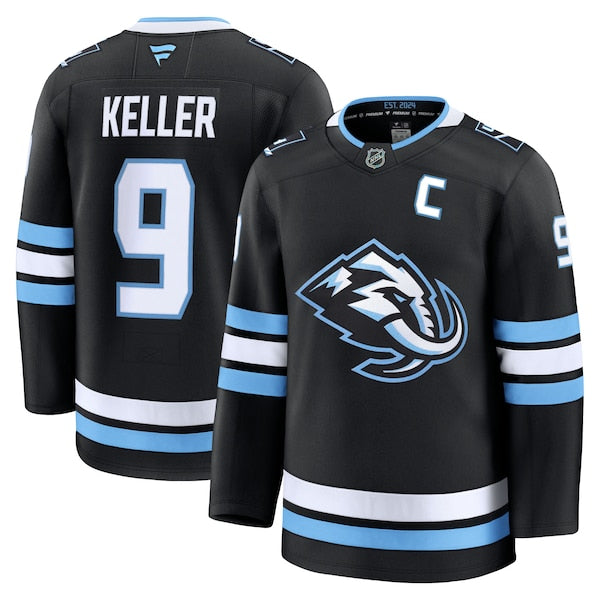 Clayton Keller Utah Mammoth Home Premium Player Jersey - Black/White - Image 2