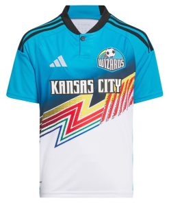 Alternative view of Sporting Kansas City adidas Youth 2024 Archive Replica Jersey - White