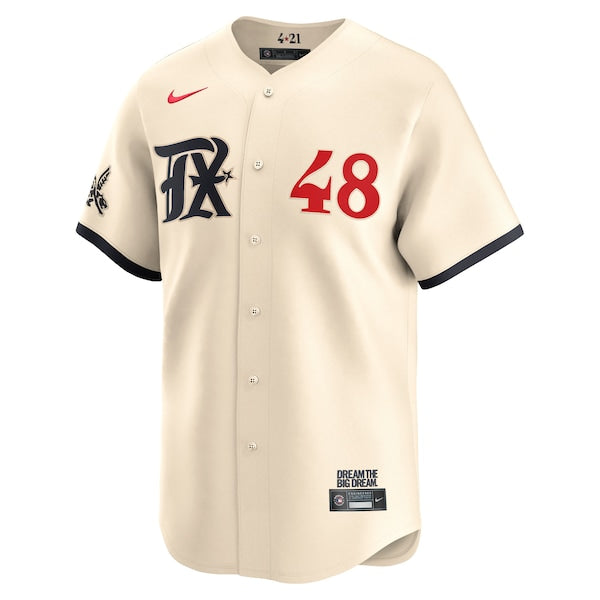 Jacob deGrom Texas Rangers Nike City Connect Limited Player Jersey - Natural - Image 2