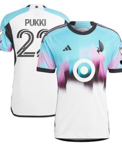 Teemu Pukki Minnesota United FC adidas 2024 The Northern Lights Kit Authentic Player Jersey - White
