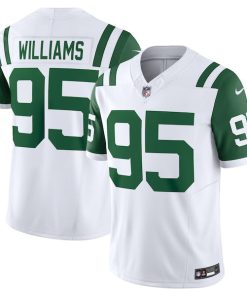 Quinnen Williams New York Jets Nike Classic Alternate Vapor F.U.S.E. Limited Jersey - White