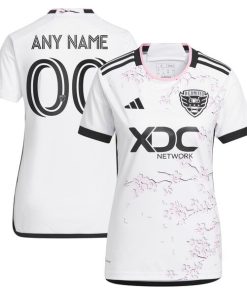 D.C. United adidas Women's 2024 The Cherry Blossom Kit Replica Custom Jersey - White