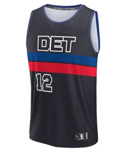 Alternative view of Tobias Harris Detroit Pistons  Fast Break Player Jersey - Statement Edition - Black