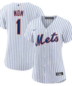 New York Mets Nike Women's #1 Mom Home Replica Jersey - White