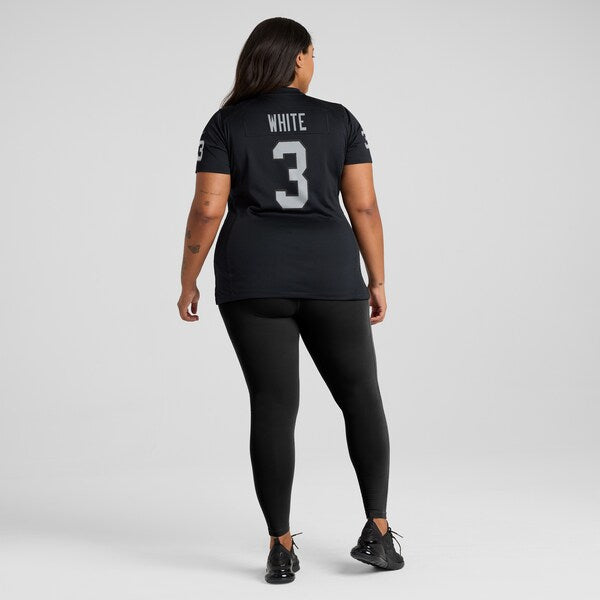 Zamir White Las Vegas Raiders Nike Women's Game Jersey - Black - Image 7