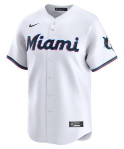 Alternative view of Miami Marlins Nike 2024 Jackie Robinson Day Home Limited Jersey?¨C White