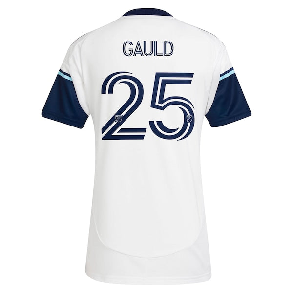 Ryan Gauld Vancouver Whitecaps FC adidas Women's 2025 The Peak Replica Player Jersey - White - Image 3