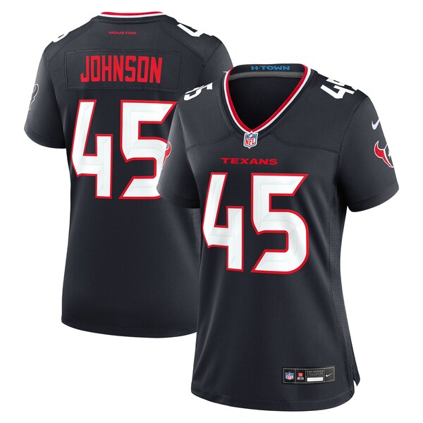 Jakob Johnson Houston Texans Nike Women's Team Game Jersey - Navy - Image 2