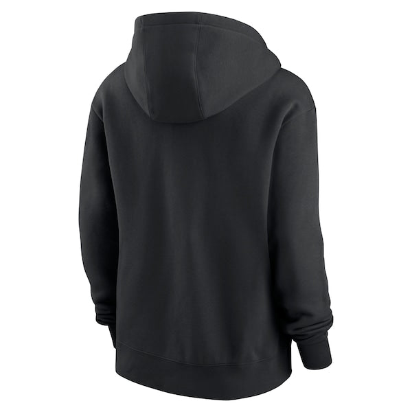 Cleveland Browns Nike Women's 2024 NFL Crucial Catch Club Pullover Hoodie - Black - Image 3