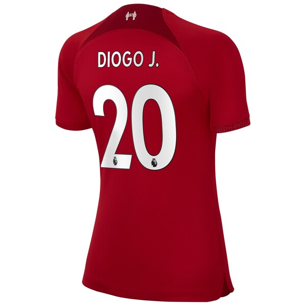 Diogo Jota Liverpool Nike Women's 2022/23 Home Breathe Stadium Replica Player Jersey - Red - Image 3