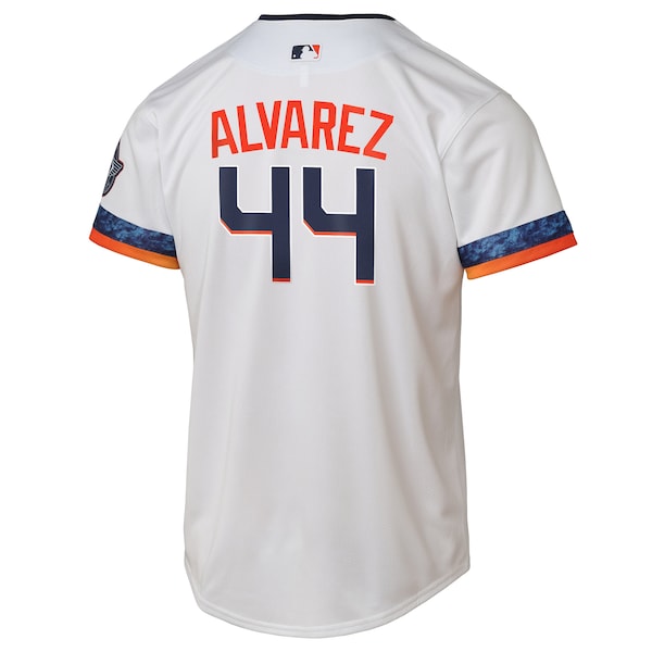 Yordan Alvarez Houston Astros Nike Youth 2025 City Connect Limited Player Jersey - White - Image 3
