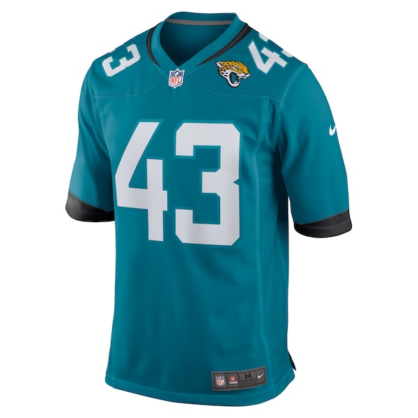 Derek Parish Jacksonville Jaguars Nike Game Jersey - Teal - Image 2