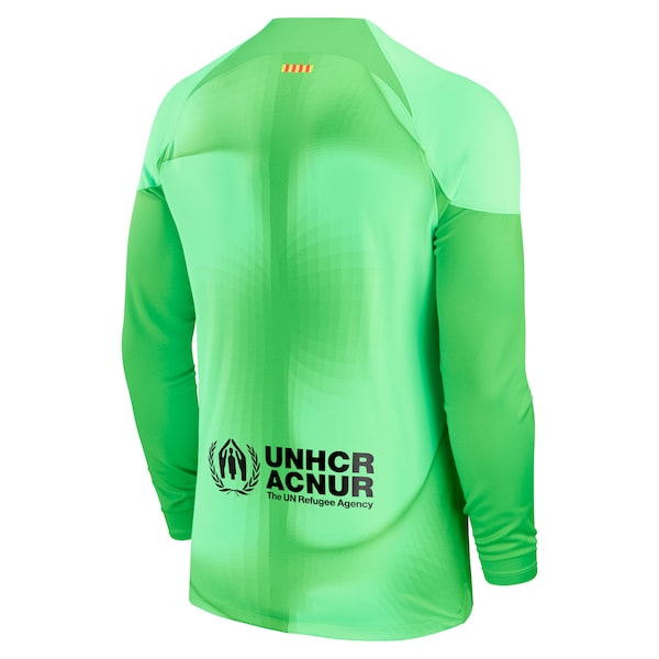 Barcelona Nike 2022/23 Stadium Replica Goalkeeper Jersey - Green - Image 3