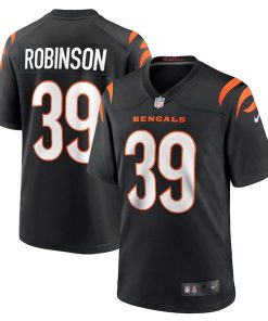 Alternative view of Lance Robinson Cincinnati Bengals Nike  Game Jersey -  Black