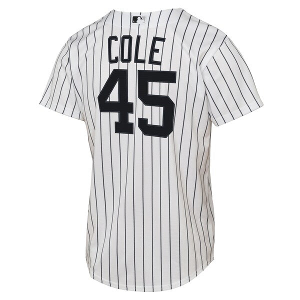 Gerrit Cole New York Yankees Nike Youth Home Replica Player Jersey - White - Image 3