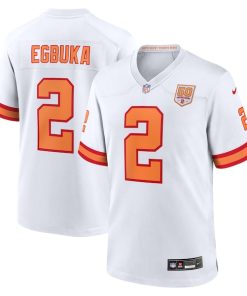 Emeka Egbuka '76 Tampa Bay Buccaneers Nike Alternate 50th Season Game Jersey - '76 White/Creamsicle/Red