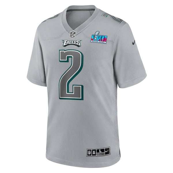 Darius Slay Jr. Philadelphia Eagles Nike Super Bowl LVII Patch Atmosphere Fashion Game Jersey - Gray - Image 2
