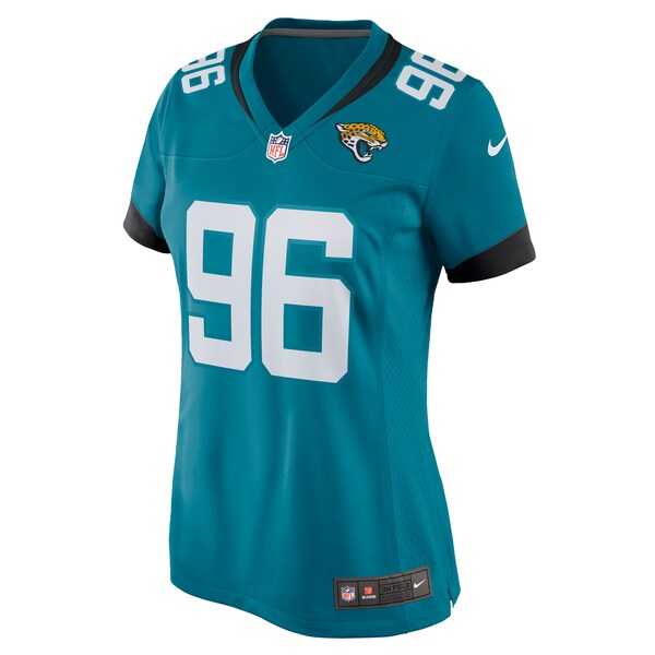 Adam Gotsis Jacksonville Jaguars Nike Women's Game Jersey - Teal/Black - Image 3