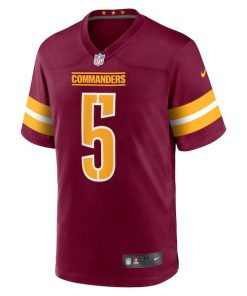 Alternative view of Tress Way Washington Commanders Nike  Game Jersey -  Burgundy
