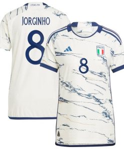 Jorginho Italy National Team adidas 2023 Away Authentic Player Jersey - White