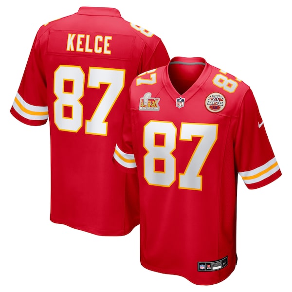Travis Kelce Kansas City Chiefs Nike Super Bowl LIX Game Jersey - Red/White - Image 2