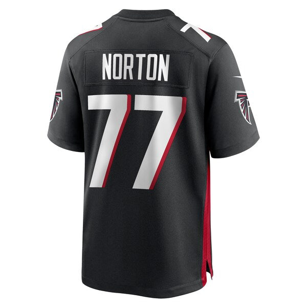 Storm Norton Atlanta Falcons Nike Game Jersey - Black - Image 3