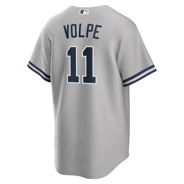 Anthony Volpe New York Yankees Nike Road Replica Jersey - Gray/White - Image 4