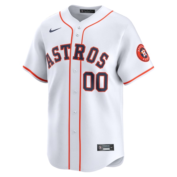Houston Astros Nike Youth Home Custom Limited Jersey - White - Image 3