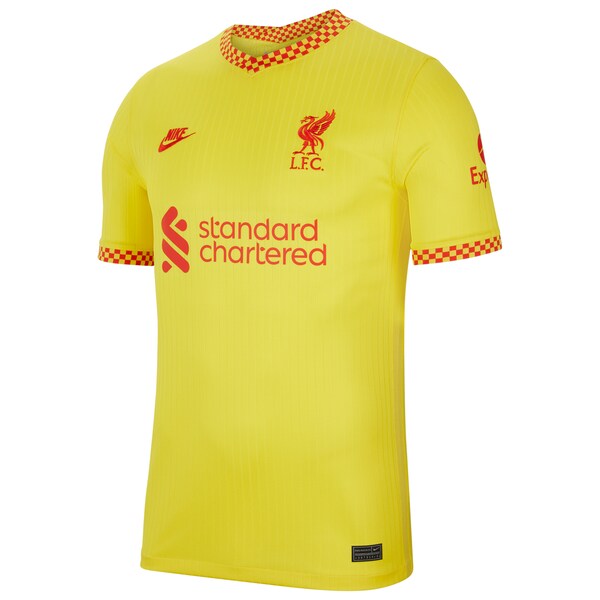 Liverpool Nike 2021/22 Third Breathe Stadium Jersey - Yellow - Image 2