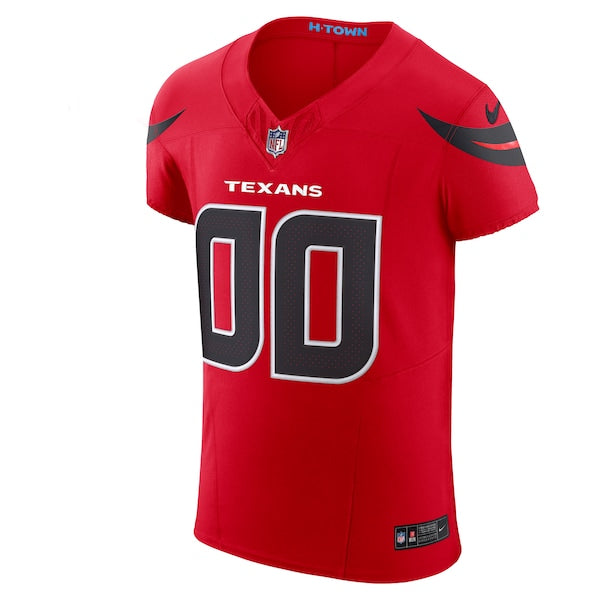 Houston Texans Nike Alternate Vapor F.U.S.E. Elite Custom Jersey - Red/Navy - Image 3