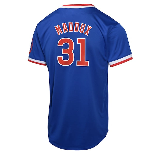 Greg Maddux Chicago Cubs Nike Youth Cooperstown Collection Limited Jersey - Royal - Image 3