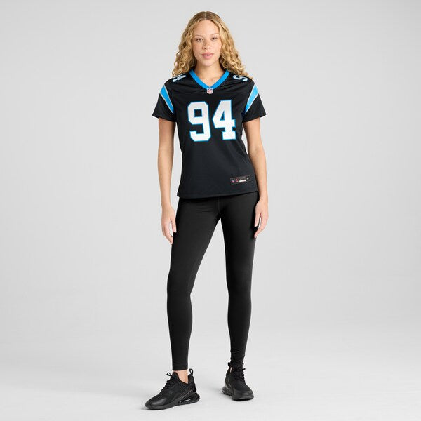 A'Shawn Robinson Carolina Panthers Nike Women's Game Jersey - Black - Image 4