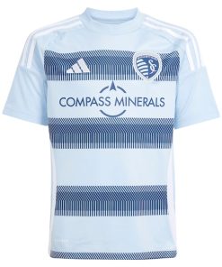 Alternative view of Sporting Kansas City adidas Youth 2025 One KC Replica Jersey - Light Blue